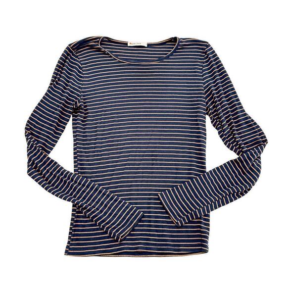 Marine Layer Striped Long Sleeve Tunic Shirt Size Small - Picture 1 of 4